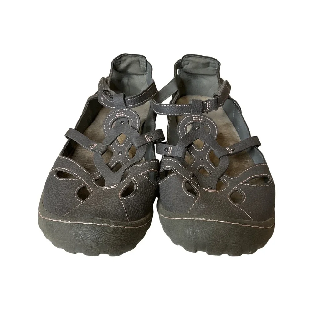 JBU by Jambu Memory Foam Sydney Flat Mary Janes Adjustable Outdoor Casual 9